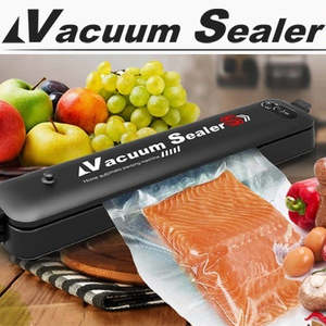 Kitchen: Food Vacuum Sealer Meat Packing Machine Sealing Automatic Saver Packer + 5 BAGS