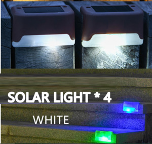 Outdoor Funiture: 4 X Solar LED Pathway Light