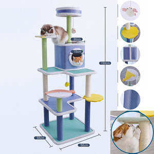 Cat Tree House: Cat Tree Summer Cooling Surface Scratching Post House