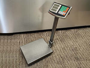 Scales Measurement: HEAVY DUTY STEEL 150KG LCD Digital Platform Scale Water-resistant