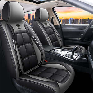 Car Accessories: Car Seat Cover Faux Leather Cushion 5 Seater Full Set Front Rear Premium Quality