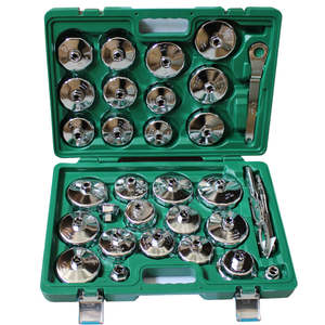 Tools: 31 PCS Auto Oil Filter Socket Set Cap Removal Tool Compatible