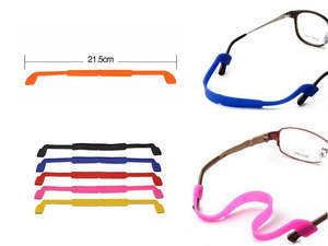 Sunglasses: 3 PCS Eyeglasses Silicon Antislip Holder Cover Ear Hook Retainer - BLUE