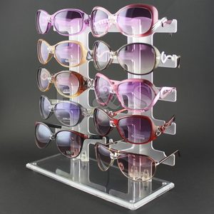 Sunglasses: 10 Pair Acrylic Sunglasses Glasses Retail Shop Display Unit Stand Holder