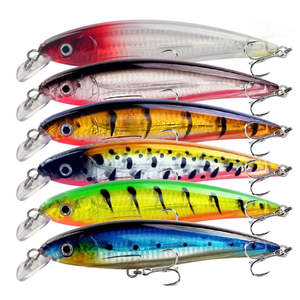 Fishing: 6 Pack Fishing Lures Hard Baits, 3D Eyes Minnow Fishing Lures 16cm 42g