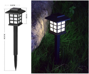 2 X Solar LED Pathway Light
