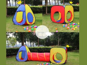 Toy Tent Tunnel: 3PCS Pop-Up Square Triangle Tunnel Play Tent Kit