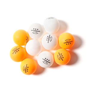 Sports: 10Pcs White/Orange Plastic Table Tennis Ping Pong Balls Sports Training