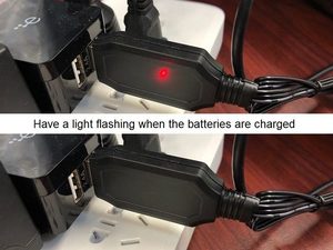 Drone: 7.4V USB 3 pins Lithium Batteries Charging Cable for Car Drone or Helicopter