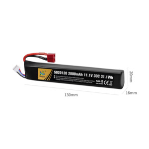 Battery: 11.1V 2800mAh Li-Po Rechargeable Battery for RC Car