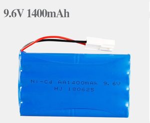 Battery: 9.6V 1400mAh White Rechargeable Battery for RC Car Boat