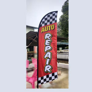 Signage: 3.4M "AUTO REPAIR" DOUBLE SIDED FLAG