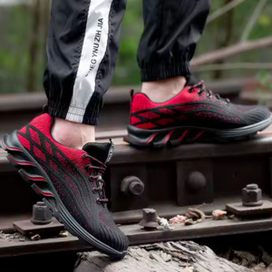 Mens Clothing: Steel Toe Work Shoes Safety Sneakers Industrial Shoes Lightweight Puncture Proo