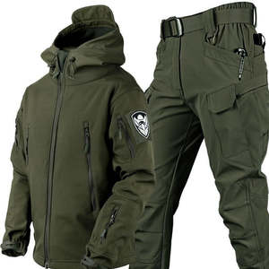 Military Tactical Soft Shell Jacket Coat Cargo Pants Suit Size M-3XL