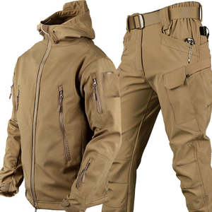Military Tactical Soft Shell Jacket Coat Cargo Pants Suit Size M-3XL
