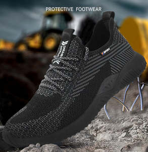 Mens Clothing: Steel Toe Work Shoes Anti Piercing Lightweight Sneakers Hiking Shoes Size 6 -12
