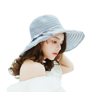 Hat: Women Sun Hat Wide Brim Bucket Hats Outdoor Fishing Hiking Cap UV Protection
