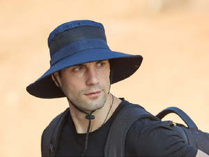 Hat: 9201-NAVY Sun HatS Wide Brim Bucket Outdoor Fishing Hiking Cap UV Protection