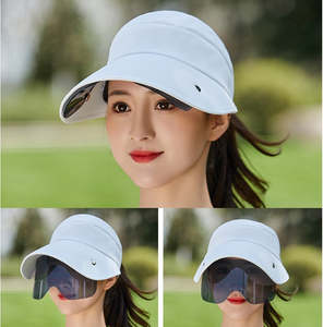 Hat: Women Summer Sun Protection Baseball Adjustable Cap Hat Unisex Golf UPF 50+