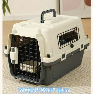 Airline Pet Cgae: 60CM Plastic Airline Travel Cage/Carrier/Crate