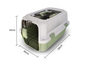 Airline Pet Cgae: 50CM SKYLIGHT GREEN  - Dog/Cat Airline Travel Cage/Carrier