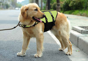 Pet Harness And Leash: Dog Life Jackets, Reflective & Adjustable Preserver Vest with Enhanced Buoyancy