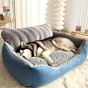 Pet Bed 1: High Back Bolster Comfort Pet bed Dog Bed Super Thick Warm