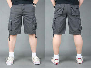 Cargo Short 1/2 Pants Outdoor Solid Color Work Short Hiking Camping