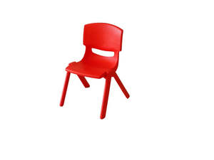 Durable Plastic Children's Chairs - RED