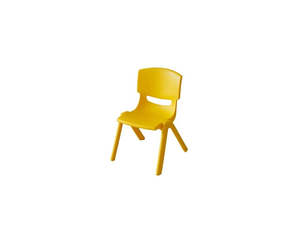 Durable Plastic Children's Chairs - YELLOW