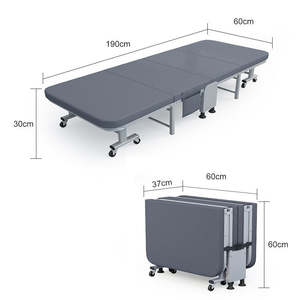 Portable Deluxe Folding Bed Mattress Pillow  Indoor Folding 190cm