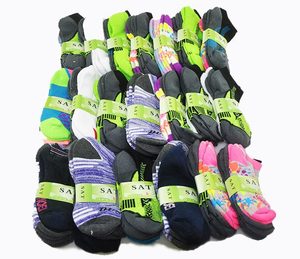 Clothing Fashion: Kids' Ankle Socks Cushion Socks- (60 Pairs) 4-6 Years Bulk Sale