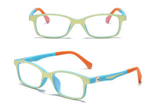 Sunglasses: Kids Anti-Blue Light Glasses Square Frame Protect Eyesight for Boys Girls