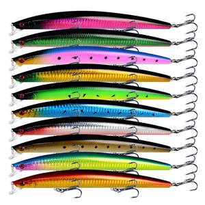 10pcs/p Large Fishing Lures 18cm Hard Bait Lures with Treble Hook Lifelike