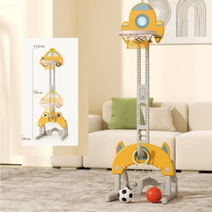 Toy 1: 142CM Kids Basketball Hoop Stand Height Adjustable Water Base - White