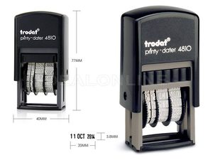 Self-Inking 1-Line Date Stamp - 20X3.8MM