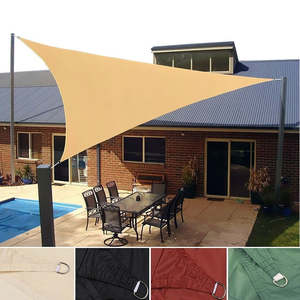 Summer Sale: 4 Colours 3*3*3m Triangle Sun Shade Sail UV Block for Outdoor Patio Garden