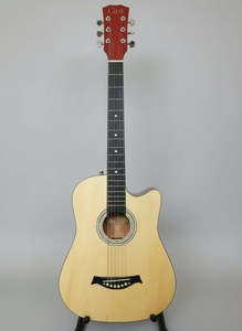 Music Instrument: WOOD PATTERN 38" Wooden Classical Guitar Nylon String Natural