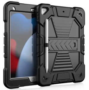 Electronics Photography: Rugged iPad 10.2 Case (7th/8th/9th Gen) – Shockproof Cover, Stand & Pencil Holder