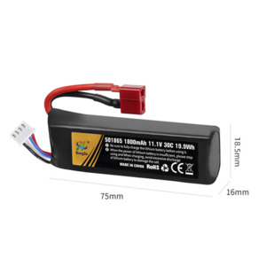 Battery: 11.1V 1800mAh Li-Po Rechargeable Battery for RC Car