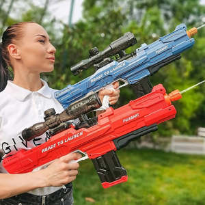 Shoot Toy: Electric Water Gun Automatic Water Absorption Water Blaster Soaker 59cm