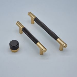 Handles: Knurled Two-Tone T Bar Handles [Moleta]