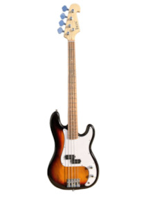 Musical Instruments: Electric Bass Guitar Sunset