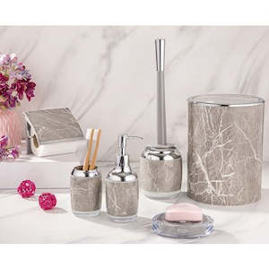 Bathroom Set: Round Marble Bathroom 7pc Set 202400