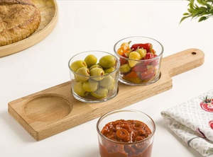 Glassware: 3 Section Serving Tray 190mL 221859