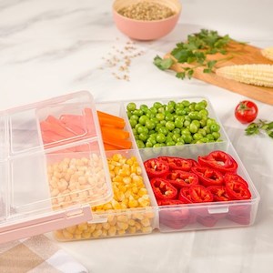 Food Storage Containers: Big 4 Section Freezer Box 22835