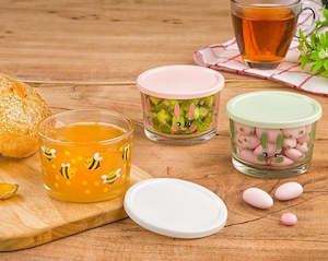 Food Storage Containers: Glass Container 190mL 3pc 199935