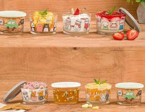 Food Storage Containers: Glass Container With Lid 190mL 206835