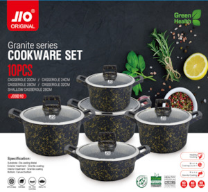 Cookware Set: Granite Cookware Pot 32cm J09B10