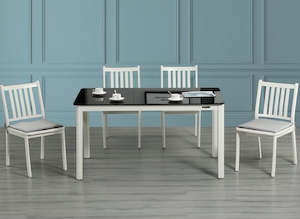 Outdoor Rectangle Table and Chair Set 5pcs